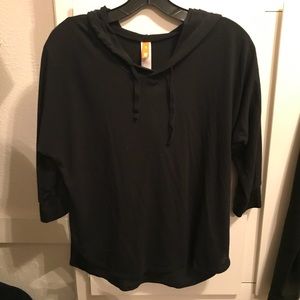 Lucy black workout hoodie